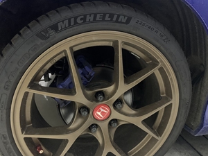 十代思域 18寸古铜色 旋压轮毂万丰代工 搭配225 40