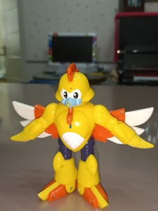 老物件 钢甲卡卡龙玩具 小鸡米赫 三宝正版