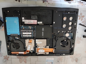 外星人m17xr4拆机配件 散热器风扇 usb声卡板