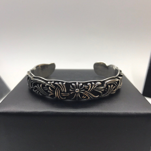 chrome hearts 克罗心复古十字花藤开口调节手镯