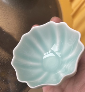 【脱坑处理66三支】龙泉粉青扳指杯子 李高泉建盏一只77打人用