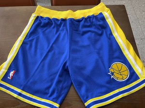 mitchellness勇士队95-96年au复古球裤mn宽