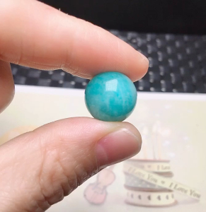 多宝珠 14mm天河石圆珠单珠散珠配珠(13以上)实物拍摄