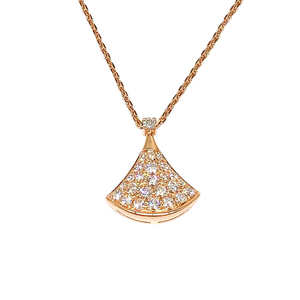 宝格丽扇子项链满钻