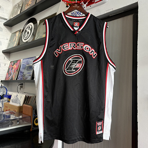 reebok锐步 iverson ai艾弗森刺绣漆皮球衣vi