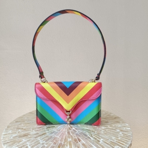 人付款淘宝华伦天奴澳兰迪女包子母包宝妈大容量单肩手提包粉色彩虹