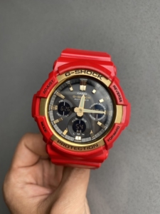 卡西欧狗年限定版gaw-100cx光动能电波手表