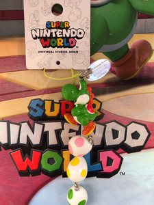 usj限定环球影城 马里奥世界周边全新 耀西 恐龙蛋钥匙扣