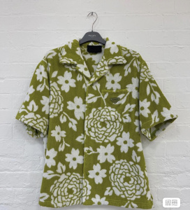 prada by raf simons 花卉短袖衬衫