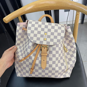 lv路易威登白棋盘格双肩包 大号 原价1.7万,现货特价,容