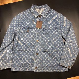 46码 lv supreme联名 四袋 牛仔衣