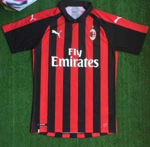 全新ac米兰 1819赛季 主场 球员版 短袖球衣