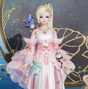 剑三外观 双梦 沧海间琼台粉白菜