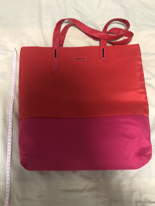 兰蔻大包lancome,双面,手提,帆布包.
