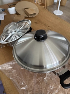 全新正品安利皇后锅36厘米中式不锈钢不粘炒锅