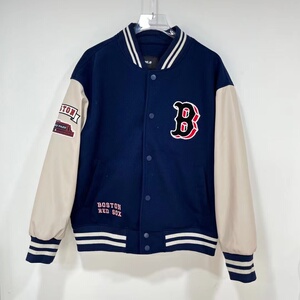 mlb棒球服波士顿红袜队 藏蓝色