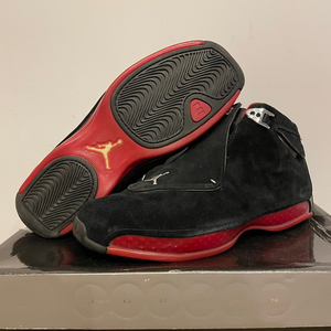 aj18 air jordan 18 黑红 cdp 套装单飞