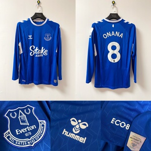 「埃弗顿22/23主场长袖球迷版球衣连印字系列」