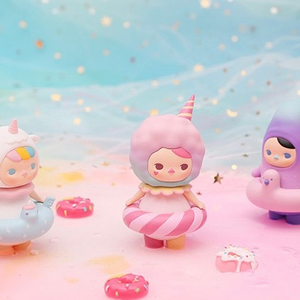 pucky毕奇精灵泡泡圈系列整 粉色糖果 泡泡玛特盲盒