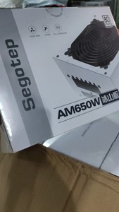 鑫谷AM650W冰山版电源 白色全模组线材 80PLUS白牌