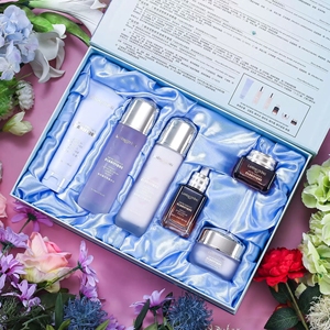 【低价捡漏】 法国 兰蔻小棕瓶水乳护肤品同款六件套女化妆品