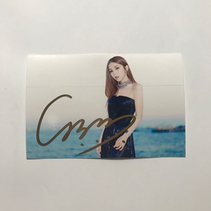 邓紫棋签名照(亲签)邓紫棋亲笔签名