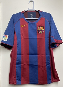 巴萨 巴塞罗那 0405 赛季 哈维 主场 球迷版球衣 l号