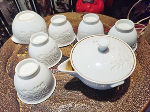 日本带回出石烧宝瓶茶具套一壶一公道5个杯,喜欢哪款发图来价格