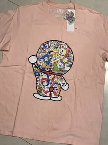 000人付款淘宝优衣库村上隆联名哆啦a梦短袖,m码,淘宝代购买入dahui