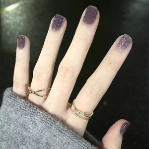 【全新包邮】显白雾紫色指甲油免烤不可撕持久2021新色网红学