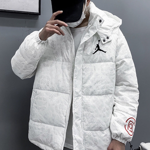 clot荆棘联名aj国风反光加厚棉衣情侣连帽棉服外套