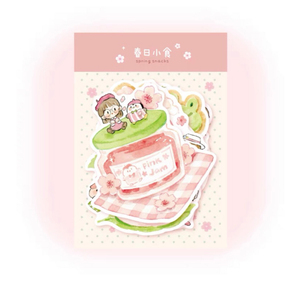 卓大王春日小食便签每款一张,共5张