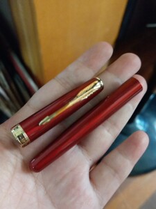 parker派克卓尔钢笔墨水笔宝珠笔签字笔钢笔红色 笔帽笔基