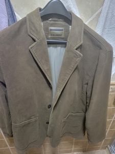 德国卡拉玛calamar休闲西服.绒面,深卡其色,八成新,5