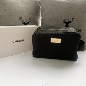 香奈儿超大化妆包双层便携洗漱包带提手 超大一个 超级推荐