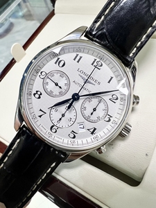 浪琴三眼手表男表