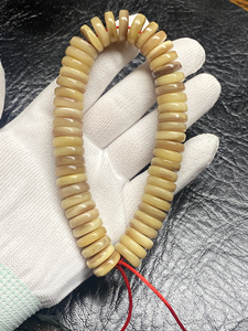 鸵鸟骨精工精品药片手串,单圈