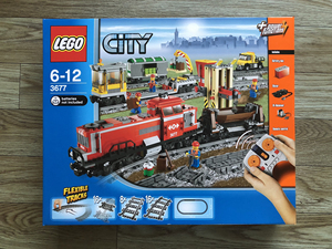 乐高3677红色货运火车,全新包邮