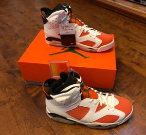 官网原盒奥莱 aj6 #佳得乐胭脂白橙红#男女鞋#high