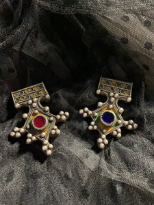 摩洛哥老银布格 珐琅彩琉璃布格 三毛 布各德特