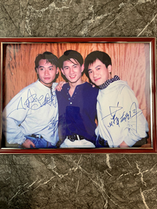 小虎队 苏有朋吴奇隆陈志朋  亲笔签名海报照片