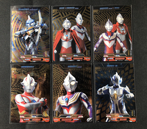 奥特曼豪华版第22弹艾克斯sp ur卡全套6张 22弹豪华s