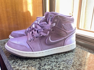 000人付款淘宝air jordan aj1樱花粉淡雅丝绸刺绣女神配色38码tb