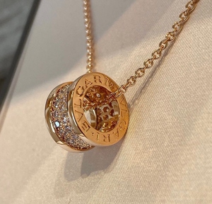 宝格丽小蛮腰满钻项链大号