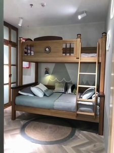 松堡王国儿童实木家具,bc608奥古曼之松果奇遇记[红圆]