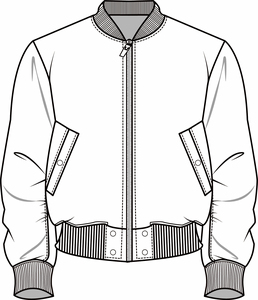 服装手绘衬衫卫衣t恤上衣学习毕业设计款式图手稿矢量素材库1人付款