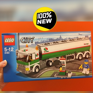 乐高3180 油罐车 城市系列.陳年老物,盒況如圖,不包盒況
