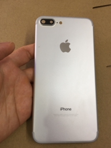 苹果7plus原装拆机银白色美版英文手机电池后盖外壳中框,图