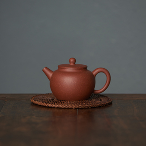 1元起拍巨轮壶200cc原矿降坡泥匠人李静手工制宜兴紫砂壶球孔出水