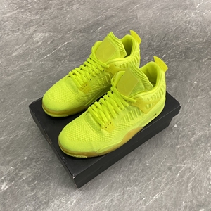 000人付款淘宝khaki24 air jordan 4 aj4荧光绿编织飞线气垫休闲球鞋
